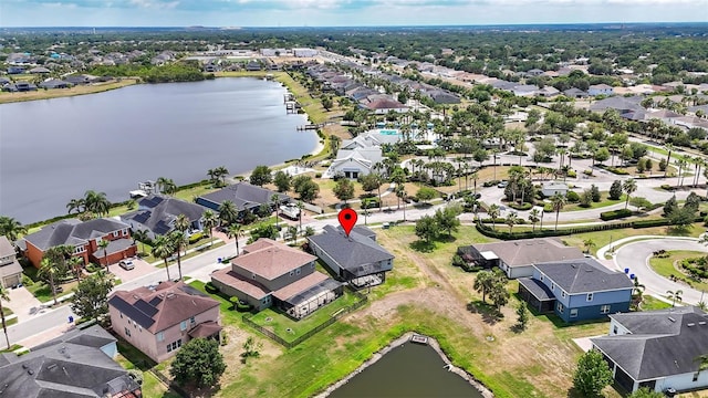11322 Lake Lucaya Dr, Riverview, FL 33579 - aerial perspective of suburban area with a nearby body of water