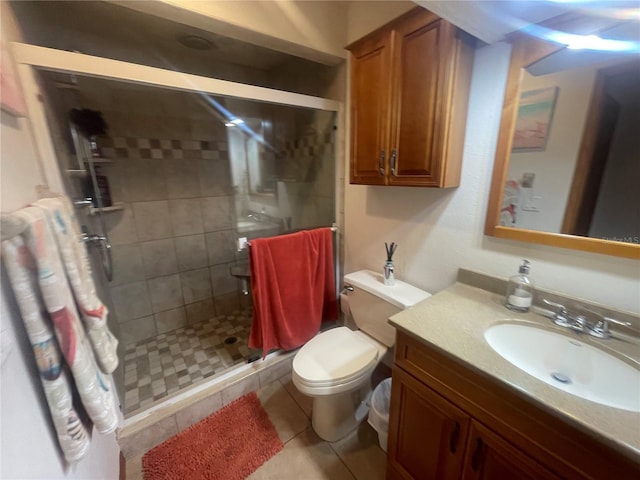6073 115th Ave N, Pinellas Park, FL 33782 - full bathroom featuring a stall shower, vanity, and toilet