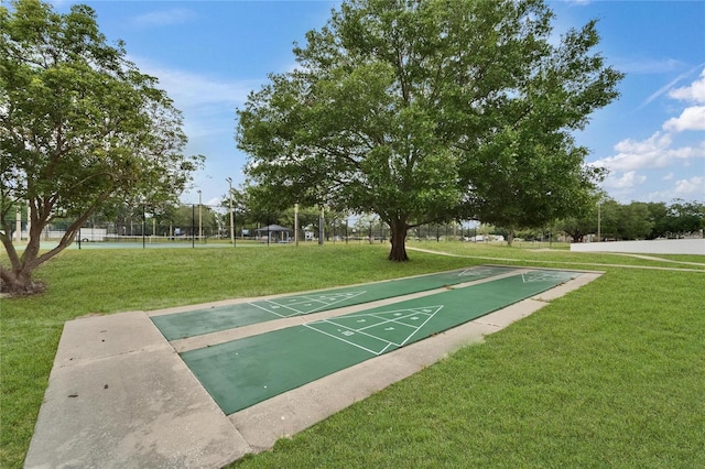 surrounding community featuring shuffleboard