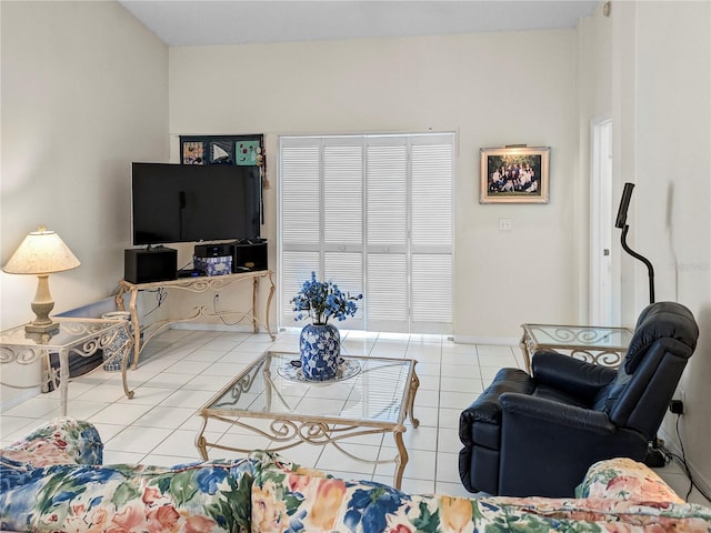 2413 Oxford Down Ct Unit 58, Sun City Center, FL 33573 - living room with tile patterned floors and baseboards