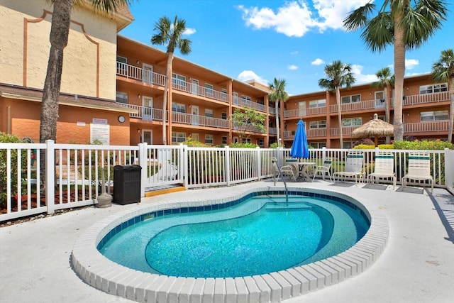 12760 Indian Rocks Rd Unit 578, Largo, FL 33774 - view of pool featuring fence, a swimming pool, and a patio