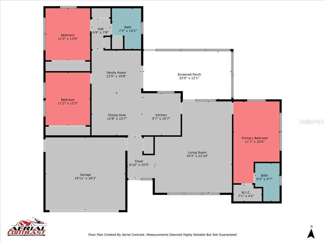 1453 62nd Ter S, Saint Petersburg, FL 33705 - floor plan / room layout