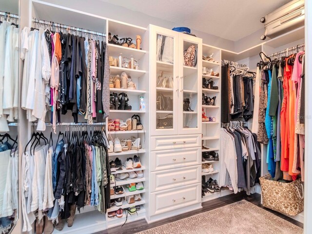 2807 W Hawthorne Rd Unit 11, Tampa, FL 33611 - spacious closet featuring wood finished floors
