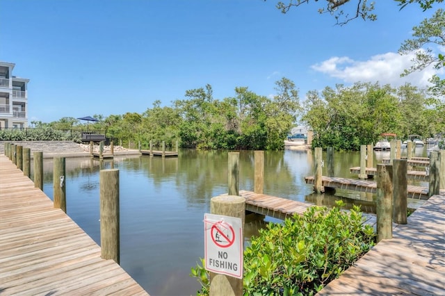 dock with a water view