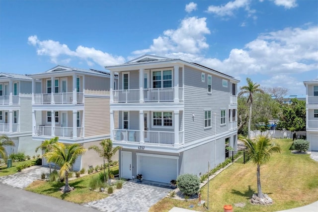 4357 Marina View Way, Cortez, FL 34215 - view of front of property with decorative driveway and an attached garage