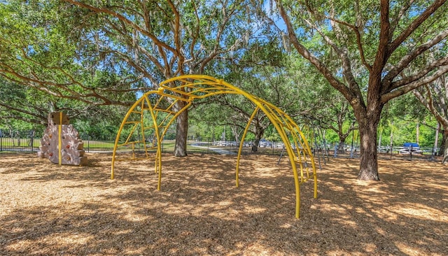 view of playground with fence