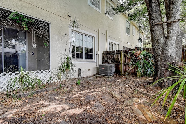 14985 Alan Ct, Largo, FL 33771 - view of patio with fence and cooling unit