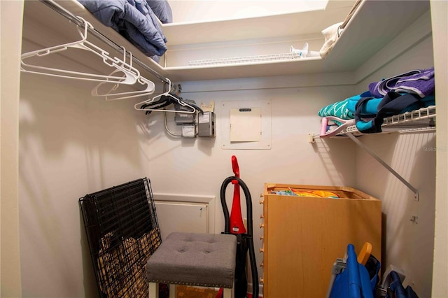 storage featuring electric panel