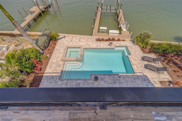 15805 Redington Dr, Redington Beach, FL 33708 - drone / aerial view of a pool and a large body of water
