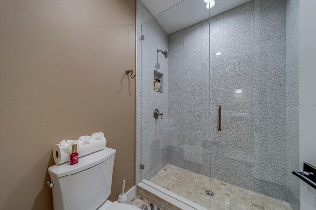 15805 Redington Dr, Redington Beach, FL 33708 - bathroom featuring toilet and a shower stall