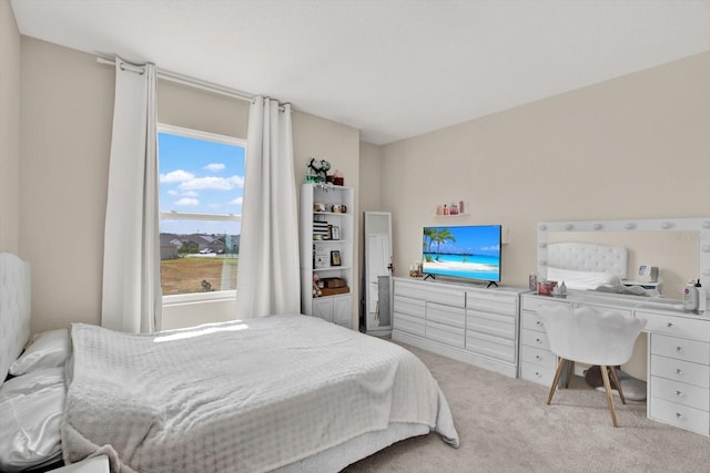 10379 Bridgegate Heights Loop, San Antonio, FL 33576 - bedroom featuring light carpet and a desk