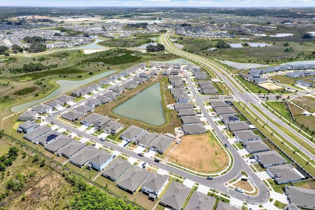 10379 Bridgegate Heights Loop, San Antonio, FL 33576 - aerial view of property's location featuring a large body of water and nearby suburban area