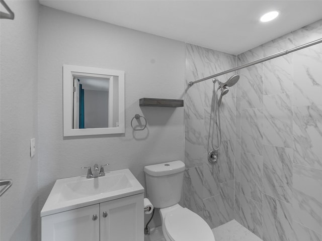 4238 Glissade Dr, New Port Richey, FL 34652 - full bath with vanity, tiled shower, and toilet