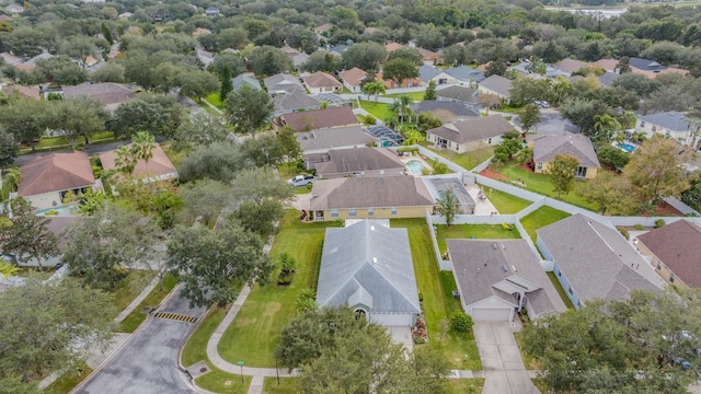 aerial overview of property's location with nearby suburban area
