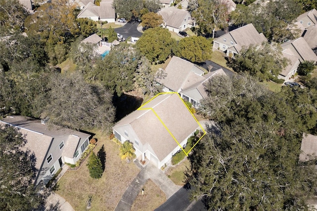 2870 Rampart Cir, Clearwater, FL 33761 - aerial perspective of suburban area