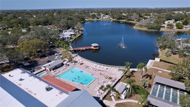 10520 Tapestry Dr, Port Richey, FL 34668 - aerial view of a nearby body of water and a pool area