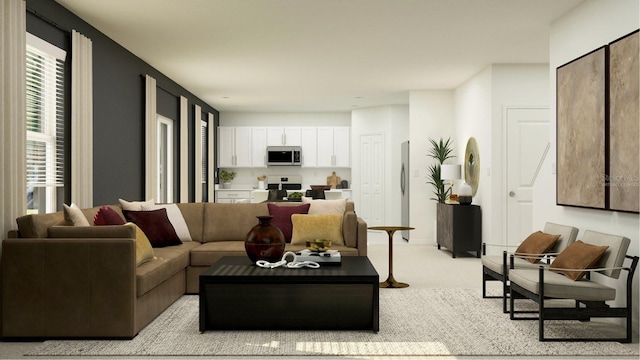 2203 Chris Dr, Winter Haven, FL 33884 - living area with light carpet