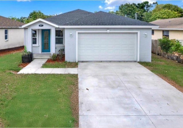 4071 45th Ave N, Saint Petersburg, FL 33714 - single story home with stucco siding, a garage, concrete driveway, and a shingled roof