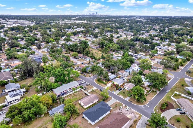 4071 45th Ave N, Saint Petersburg, FL 33714 - aerial view of property and surrounding area with nearby suburban area