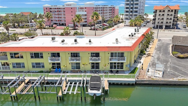 4103 Gulf Blvd Unit 107, St Pete Beach, FL 33706 - bird's eye view of a large body of water and apartment complex