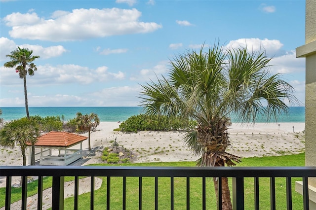 7564 Bayshore Dr Unit 302, Treasure Island, FL 33706 - water view featuring nearby beach