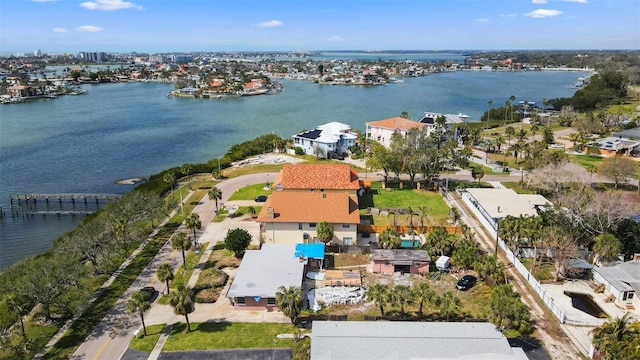 7075 Sunset Dr S, South Pasadena, FL 33707 - aerial view of property's location featuring a large body of water