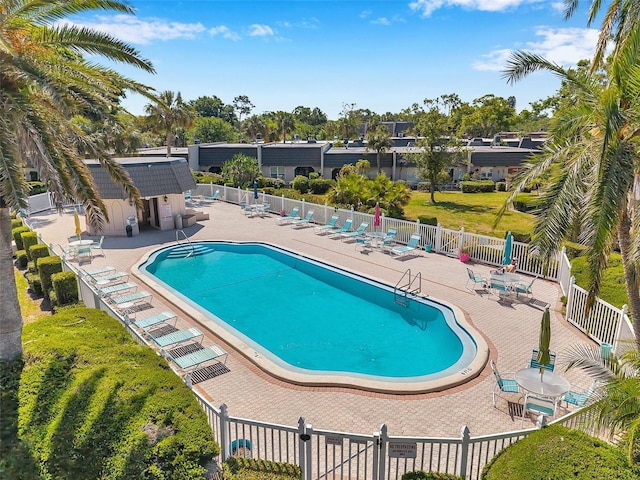2003 Cordova Grn, Seminole, FL 33777 - community pool with fence and a patio area