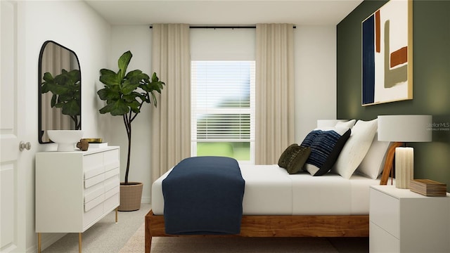 bedroom with carpet flooring