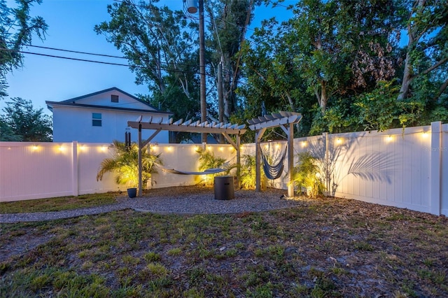 3245 Freemont Ter S, Saint Petersburg, FL 33712 - fenced backyard with a pergola