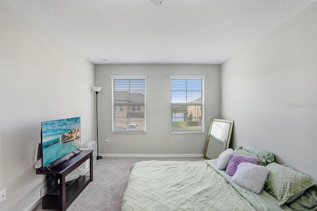 29901 Southwell Ln, Wesley Chapel, FL 33543 - bedroom with carpet floors, a textured ceiling, and baseboards