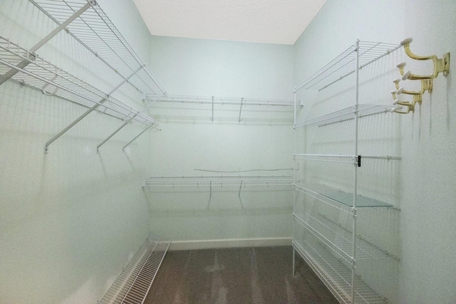 12002 Hope Ln, Tampa, FL 33618 - walk in closet featuring wood finished floors