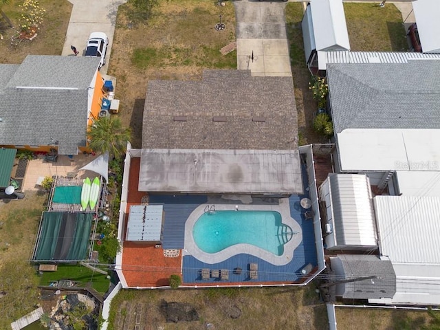 8305 75th Pl, Seminole, FL 33777 - drone / aerial view of a pool