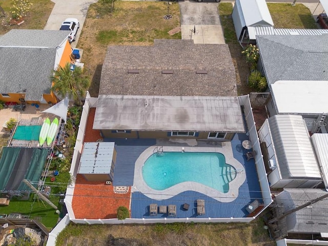 8305 75th Pl, Seminole, FL 33777 - drone / aerial view of a pool