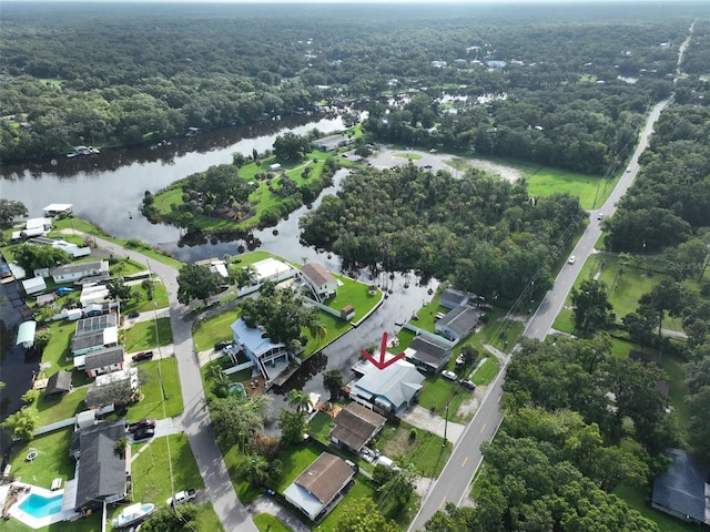 10922 Park Dr, Riverview, FL 33569 - aerial overview of property's location with a large body of water and a forest
