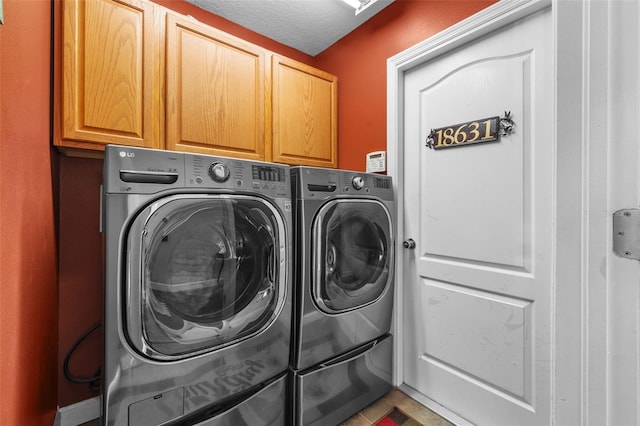 18631 Le Dauphine Pl, Lutz, FL 33558 - clothes washing area featuring cabinet space and washer and dryer