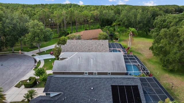 18631 Le Dauphine Pl, Lutz, FL 33558 - view from above of property featuring a heavily wooded area