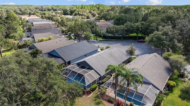 18631 Le Dauphine Pl, Lutz, FL 33558 - aerial view of residential area with a forest