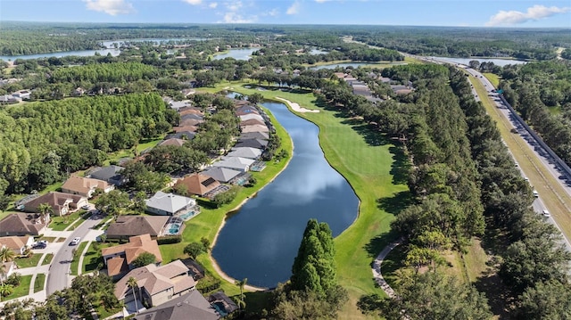 18631 Le Dauphine Pl, Lutz, FL 33558 - aerial view of property's location featuring nearby suburban area and a nearby body of water