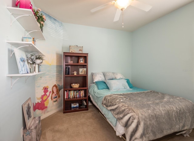 11021 Silver Dancer Dr, Riverview, FL 33579 - bedroom with carpet floors and ceiling fan