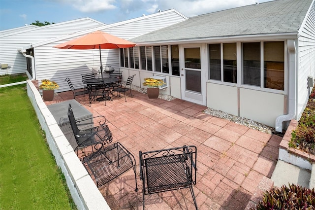 view of patio / terrace featuring outdoor dining area