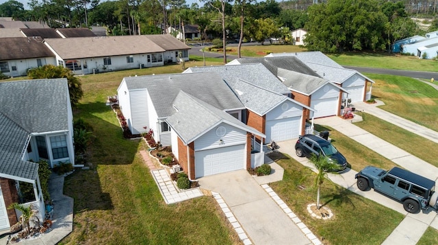 aerial view of residential area