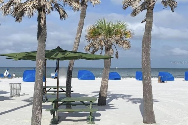 water view featuring nearby beach