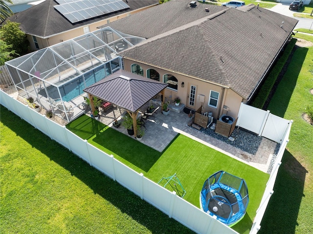 view from above of property