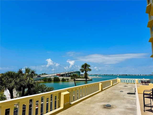 100 Bluff View Dr Unit 105C, Belleair Bluffs, FL 33770 - exterior space featuring a water view