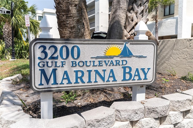 3200 Gulf Blvd Unit 202, St Pete Beach, FL 33706 - view of community sign