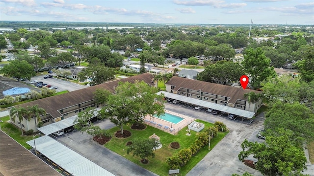 9821 113th St Unit 201, Seminole, FL 33772 - aerial view of a pool