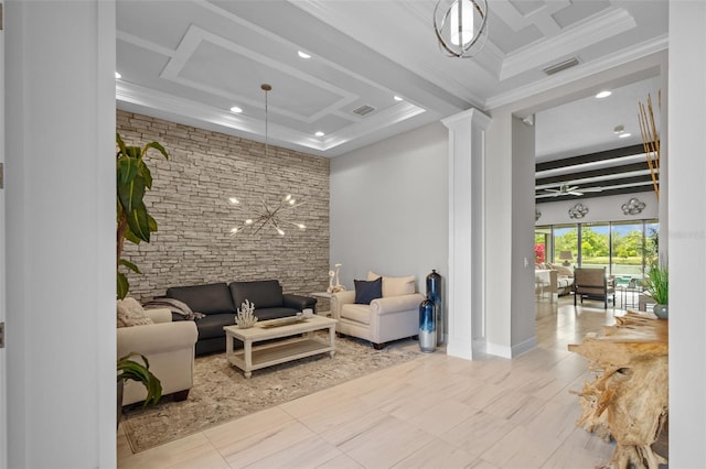 21642 Emory Oak Pl, Land O Lakes, FL 34637 - lobby featuring recessed lighting and ornamental molding