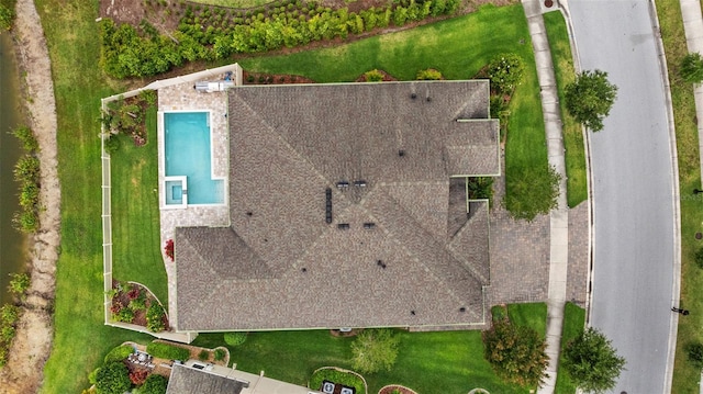 21642 Emory Oak Pl, Land O Lakes, FL 34637 - aerial view of property and surrounding area with a pool area