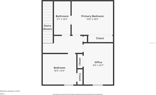 3203 Doe Ct, Brandon, FL 33511 - property floor plan