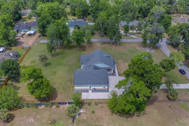 view from above of property